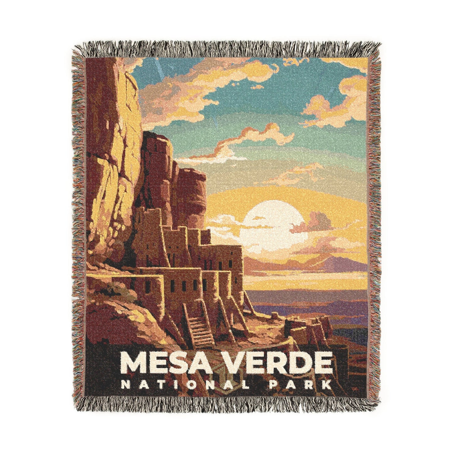Mesa Verde National Park Woven Blanket | S07