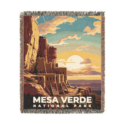 Mesa Verde National Park Woven Blanket | S07