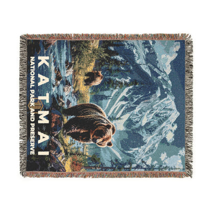 Katmai National Park Woven Blanket | S16