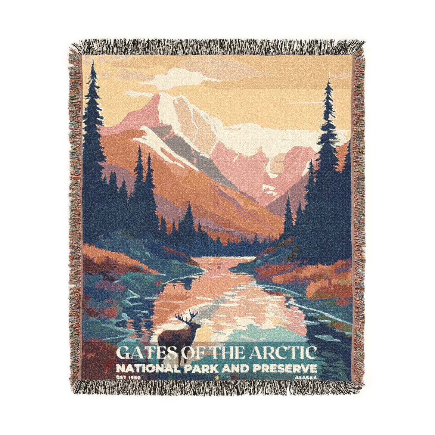 Gates of the Arctic National Park Woven Blanket | S05
