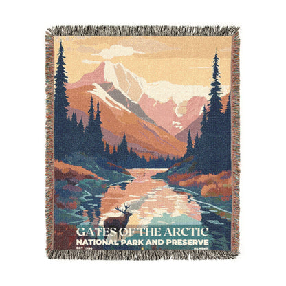Gates of the Arctic National Park Woven Blanket | S05