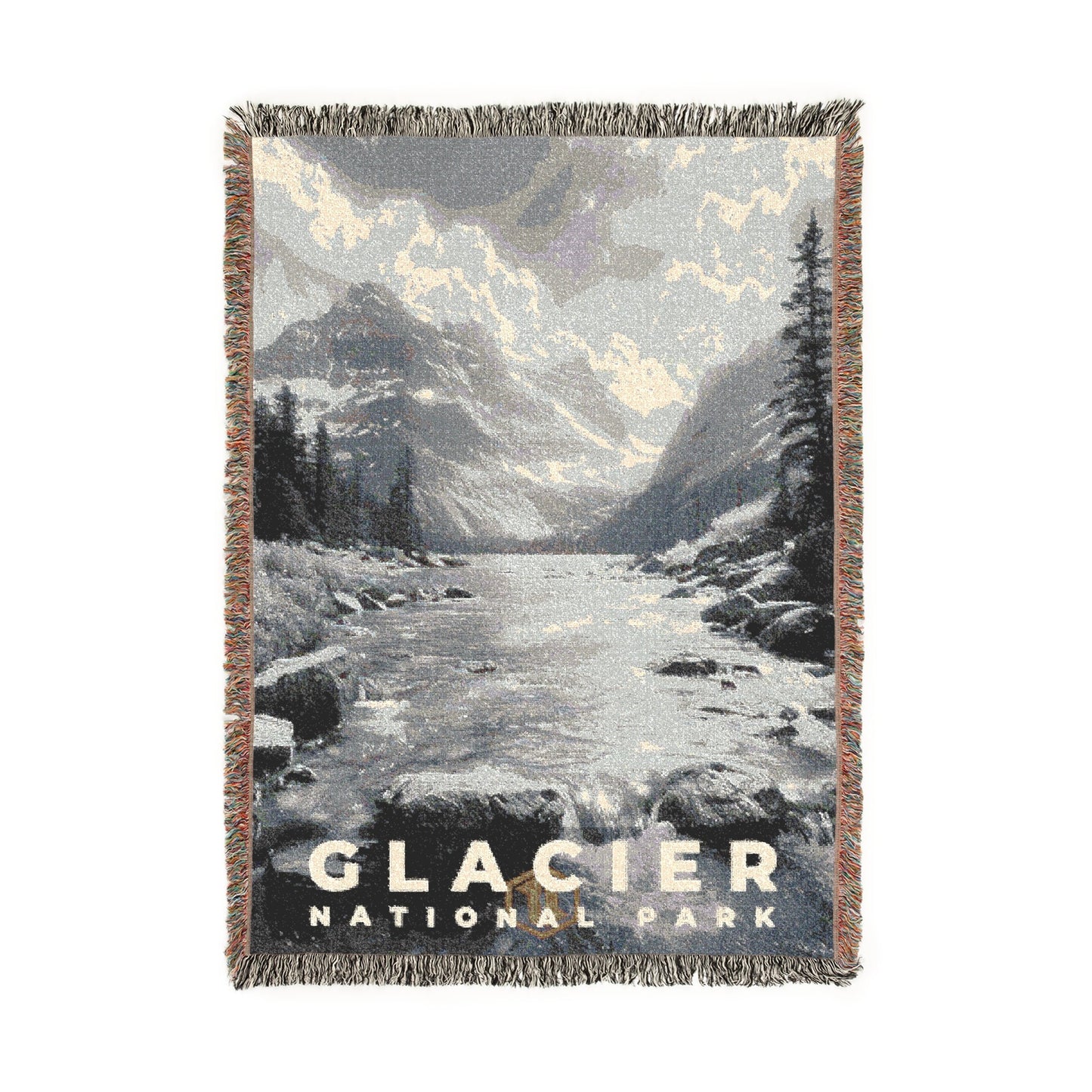 Glacier National Park Woven Blanket | S15