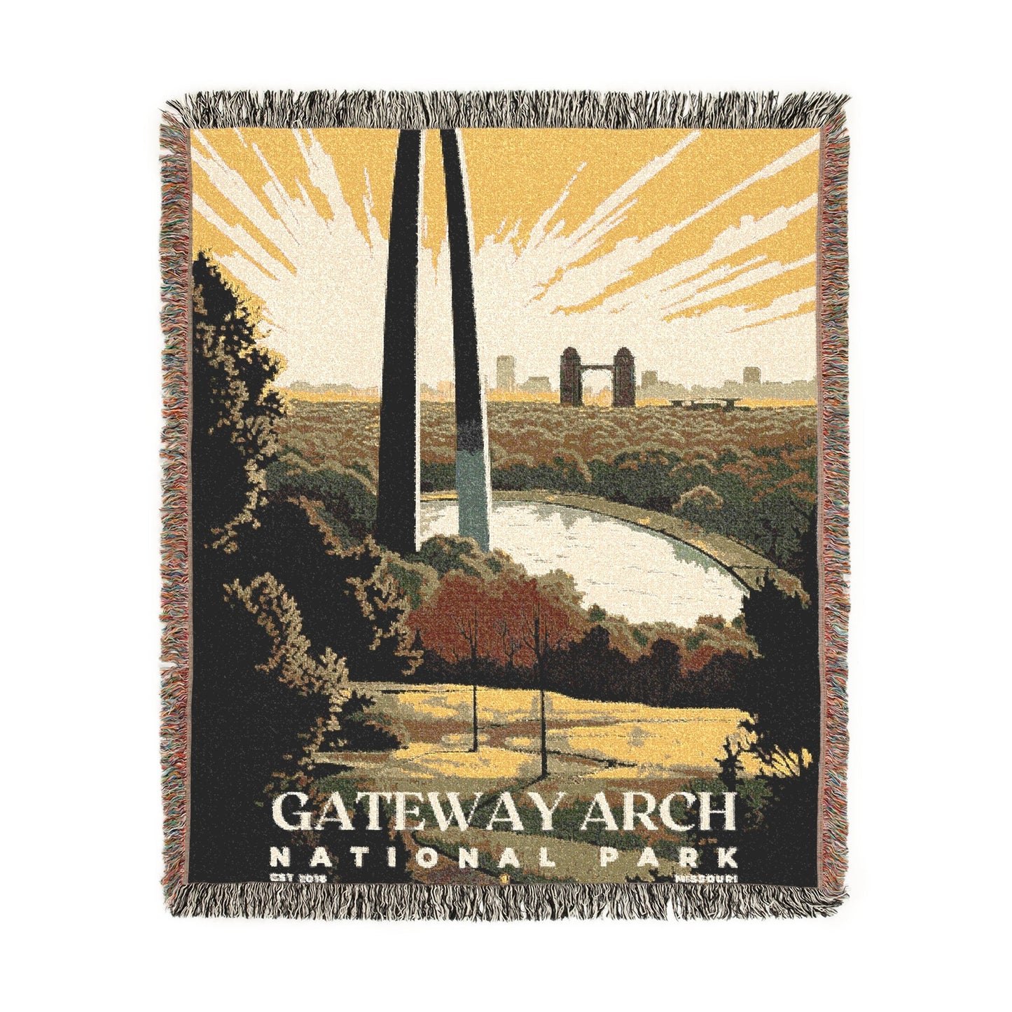 Gateway Arch National Park Woven Blanket | S02