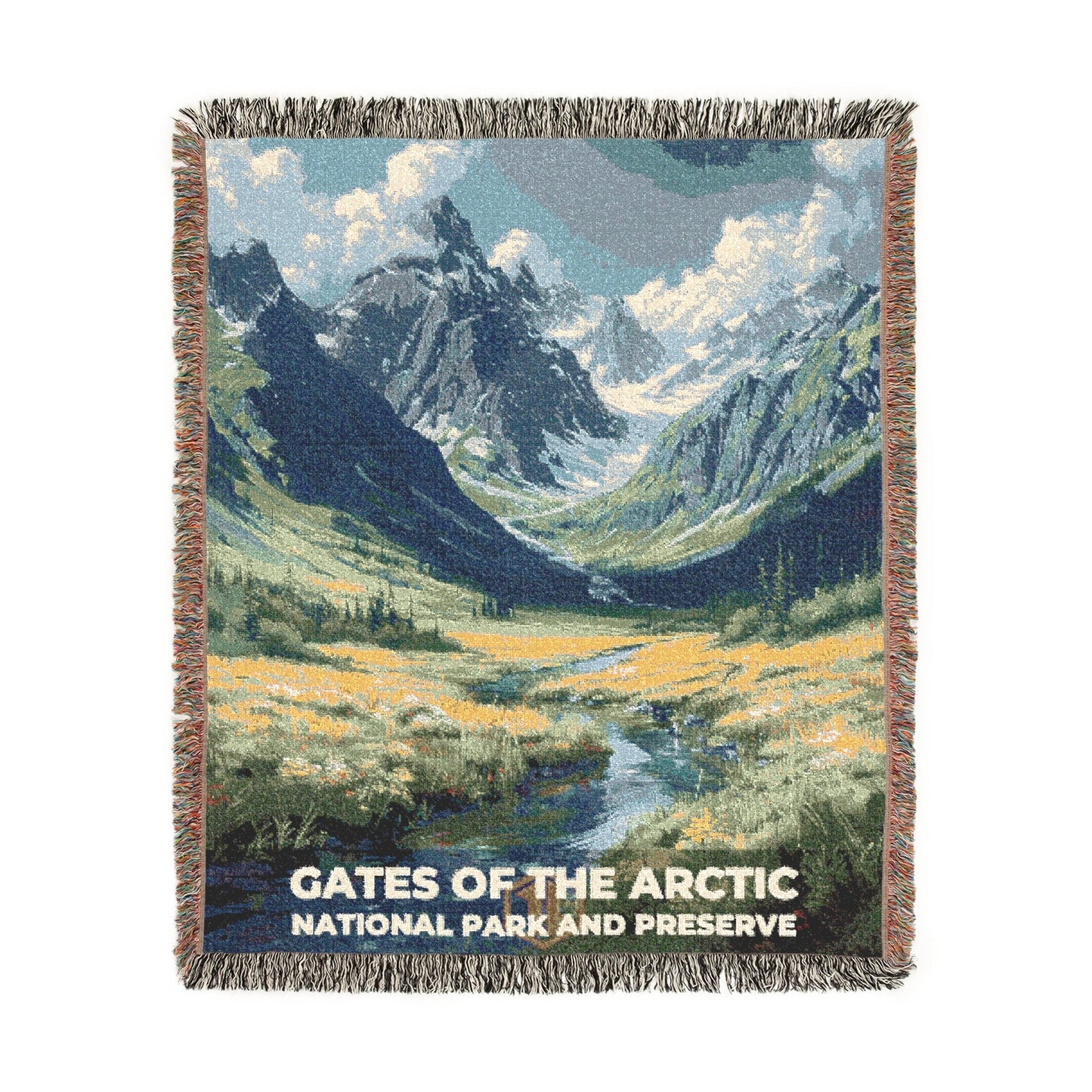 Gates of the Arctic National Park Woven Blanket | S13