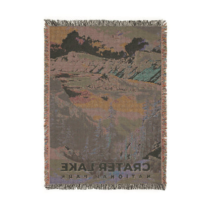Crater Lake National Park Woven Blanket | S11
