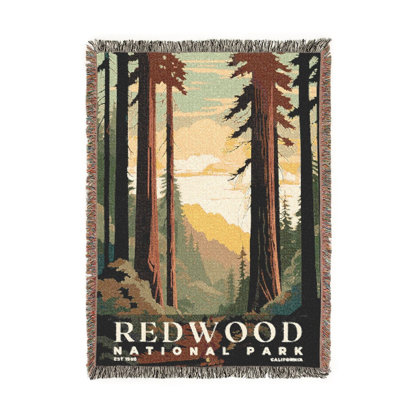 Redwood National Park Woven Blanket | S05