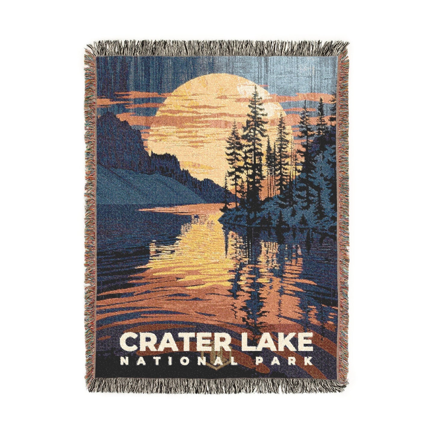 Crater Lake National Park Woven Blanket | S19
