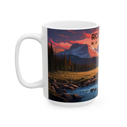 Rocky Mountain National Park Mug | White Ceramic Mug (11oz, 15oz)