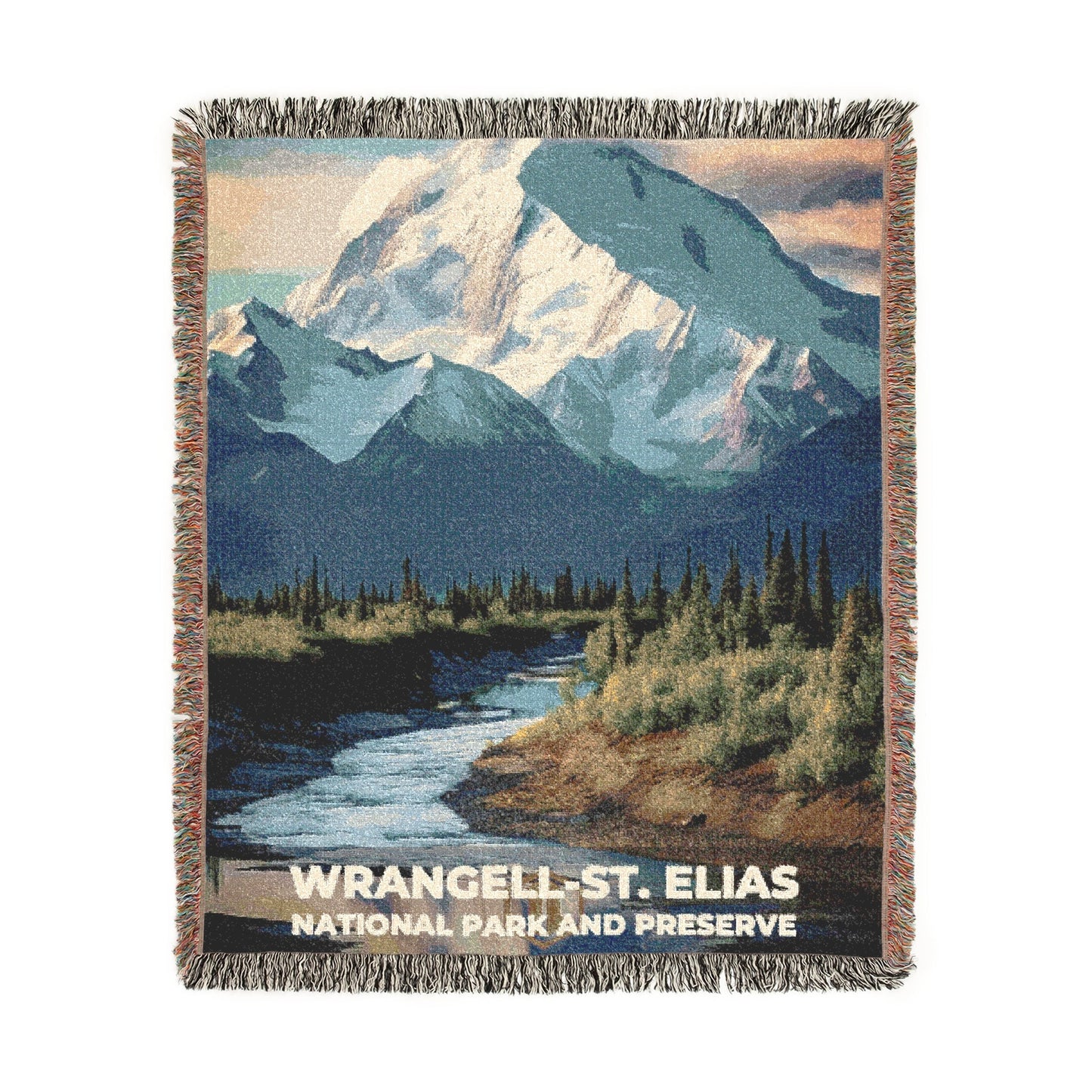 Wrangell-St. Elias National Park Woven Blanket | S10