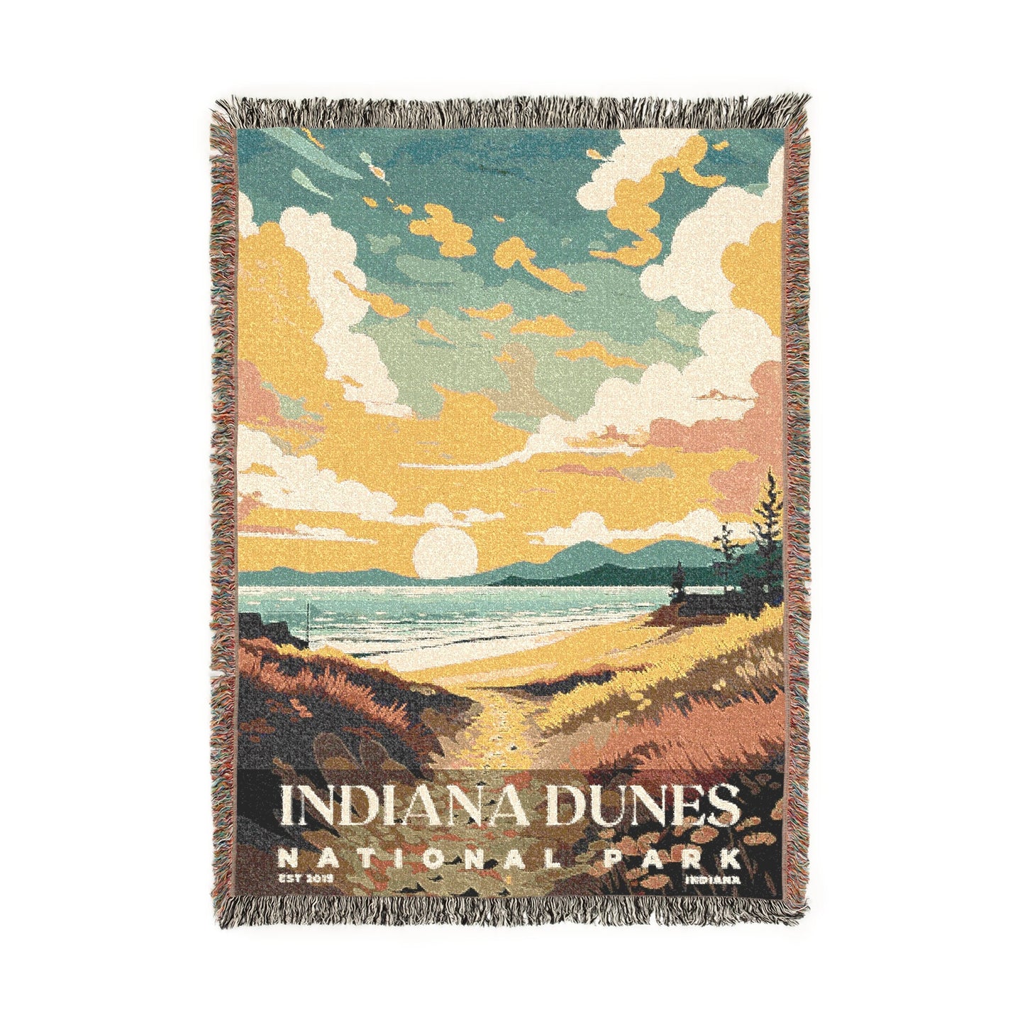 Indiana Dunes National Park Woven Blanket | S05