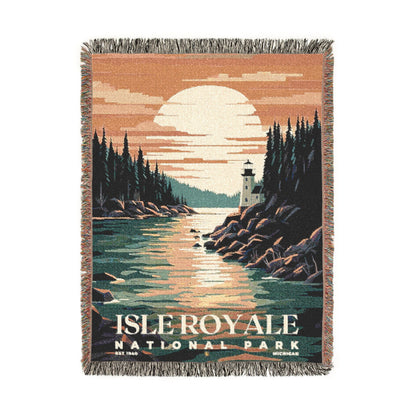 Isle Royale National Park Woven Blanket | S05