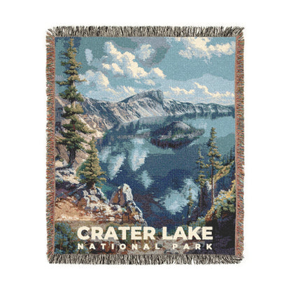 Crater Lake National Park Woven Blanket | S18