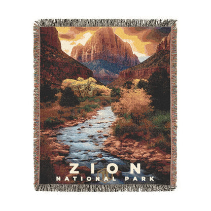Zion National Park Woven Blanket | S10