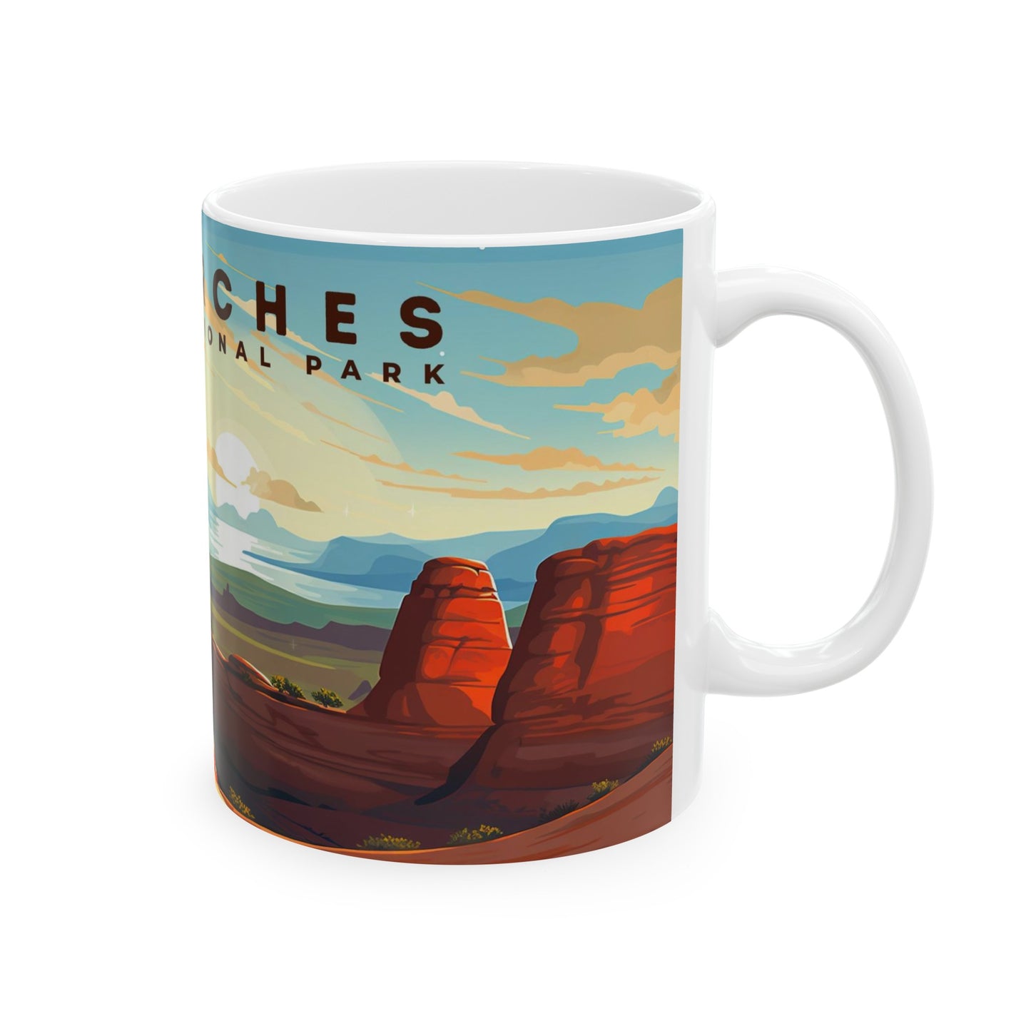 Arches National Park Mug | White Ceramic Mug (11oz, 15oz)