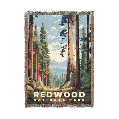 Redwood National Park Woven Blanket | S06