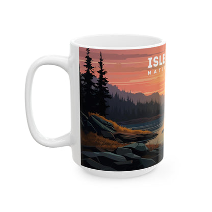 Isle Royale National Park Mug | White Ceramic Mug (11oz, 15oz)