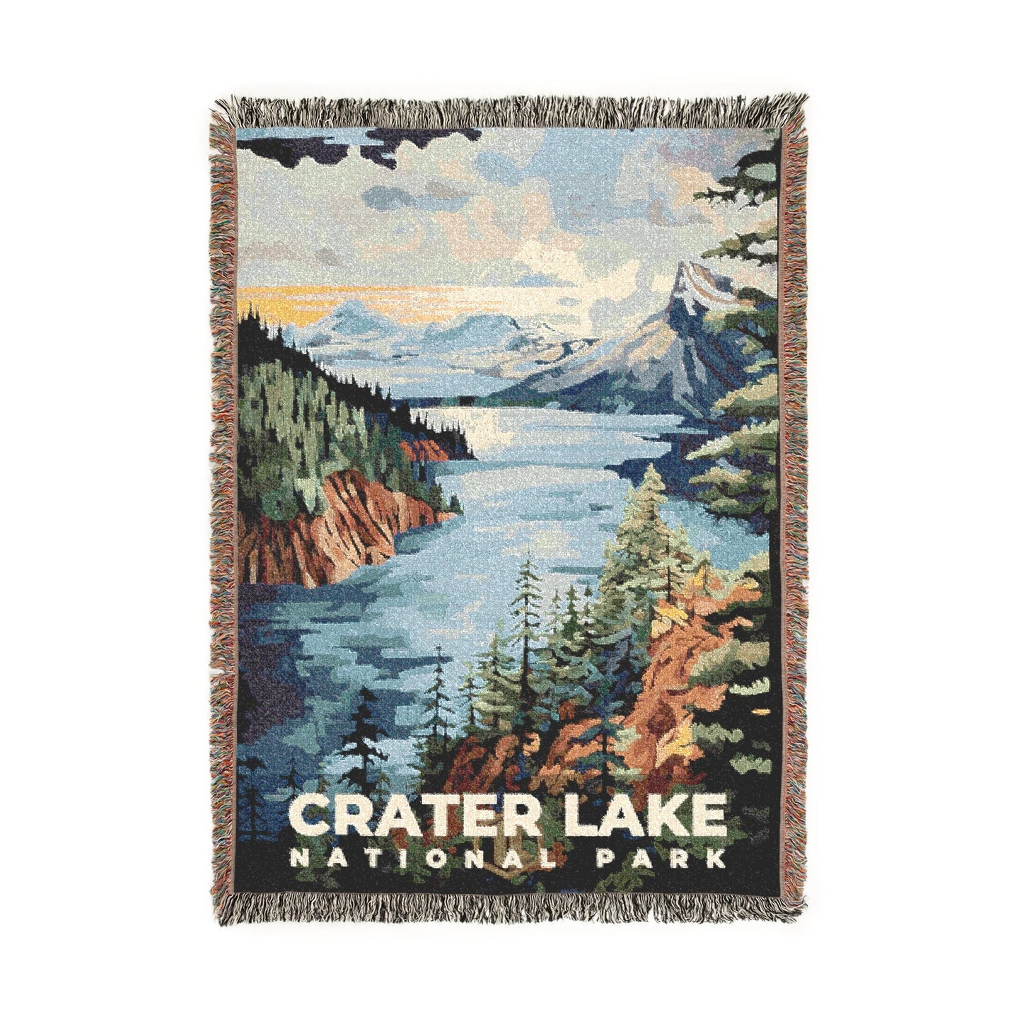 Crater Lake National Park Woven Blanket | S09