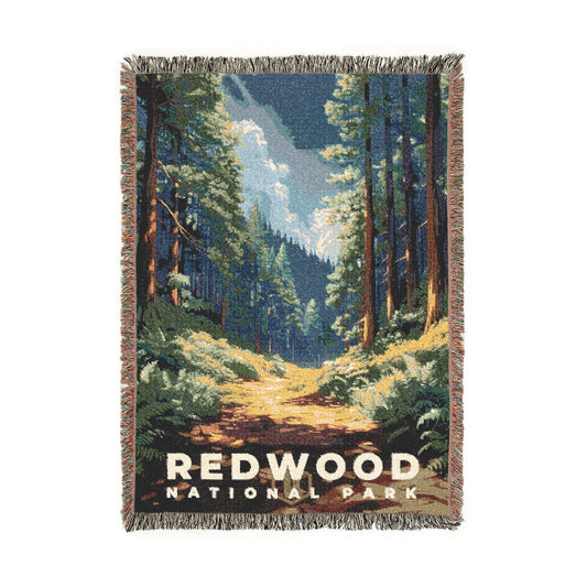 Redwood National Park Woven Blanket | S13