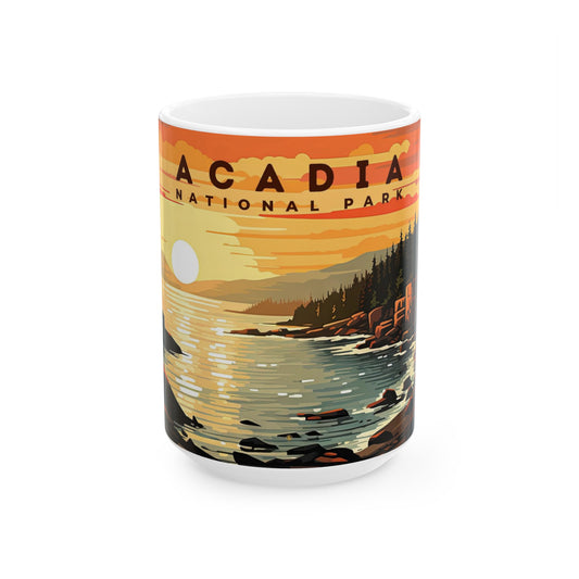 Acadia National Park Mug | White Ceramic Mug (11oz, 15oz)