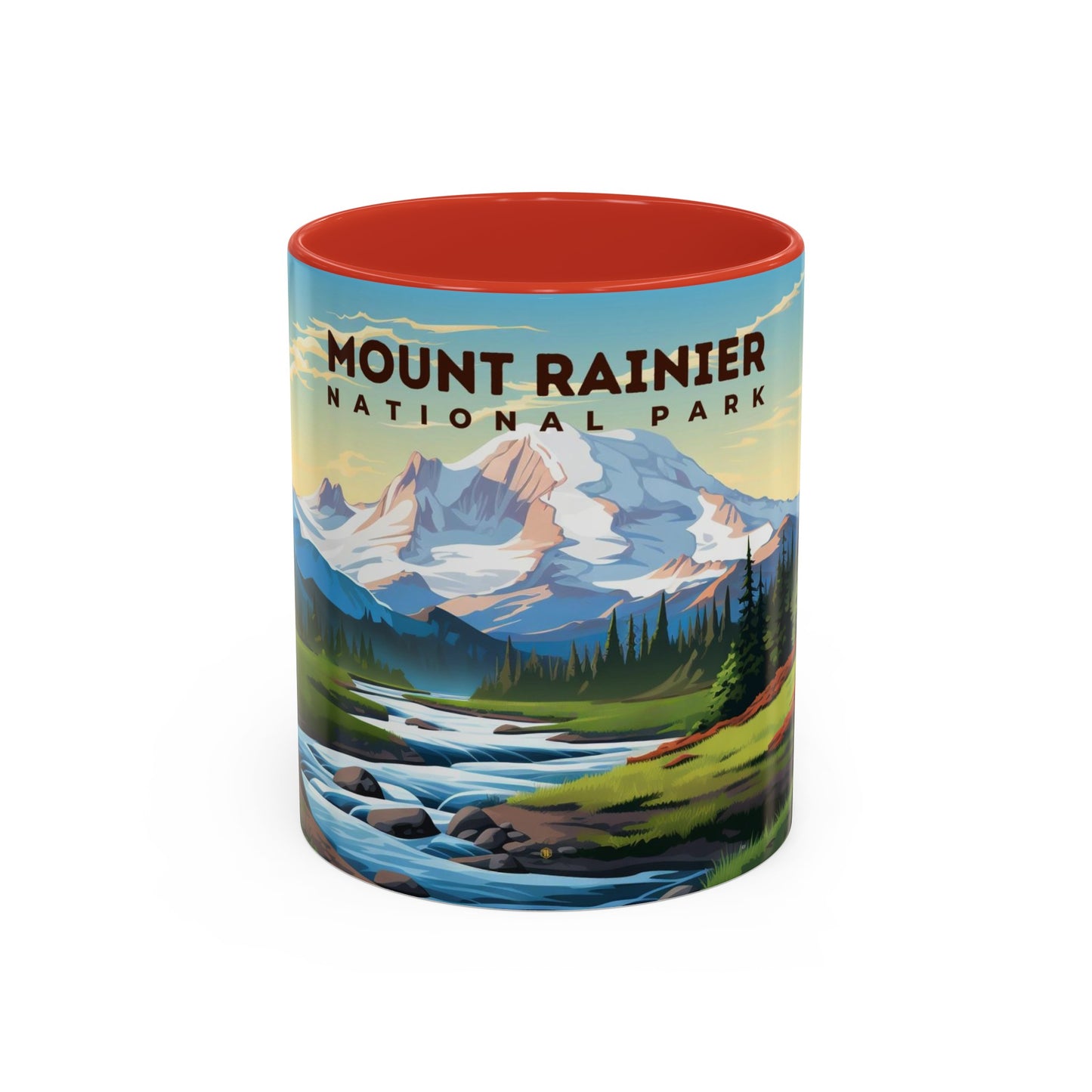 Mount Rainier National Park Mug | Accent Coffee Mug (11, 15oz)