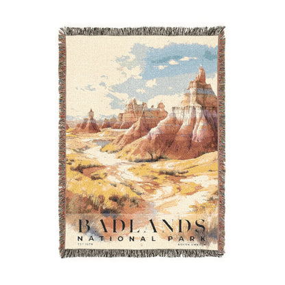 Badlands National Park Woven Blanket | S04