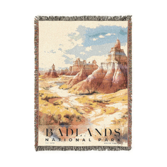 Badlands National Park Woven Blanket | S04