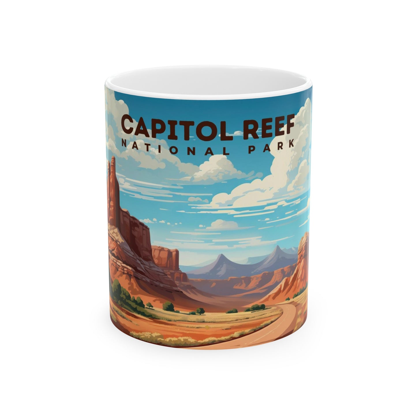 Capitol Reef National Park Mug | White Ceramic Mug (11oz, 15oz)