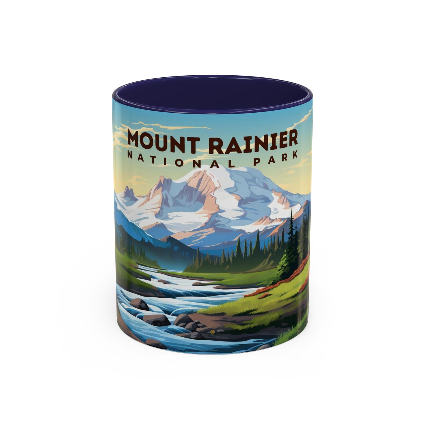 Mount Rainier National Park Mug | Accent Coffee Mug (11, 15oz)