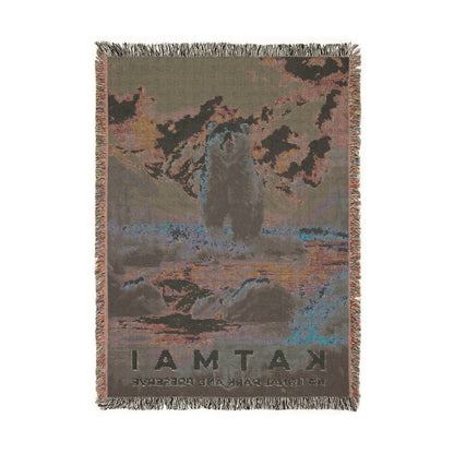 Katmai National Park Woven Blanket | S13