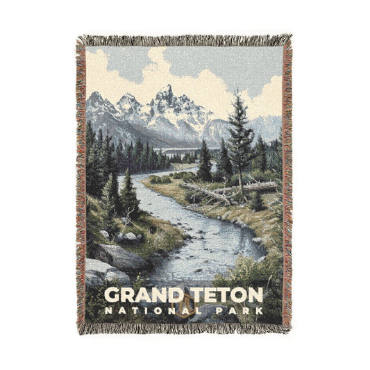 Grand Teton National Park Woven Blanket | S17