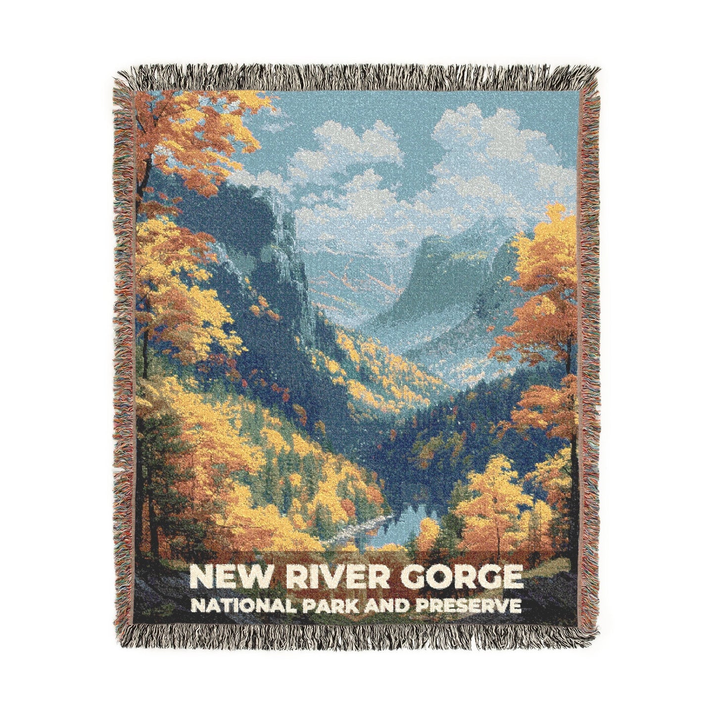 New River Gorge National Park Woven Blanket | S13