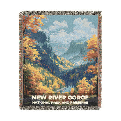 New River Gorge National Park Woven Blanket | S13