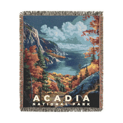 Acadia National Park Woven Blanket | S16