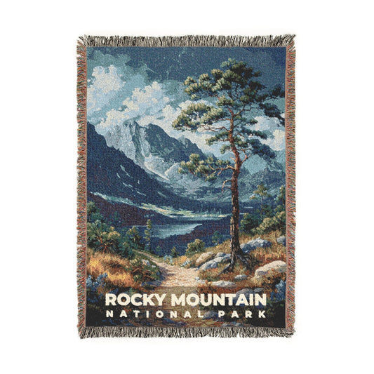 Rocky Mountain National Park Woven Blanket | S14