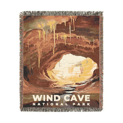 Wind Cave National Park Woven Blanket | S06