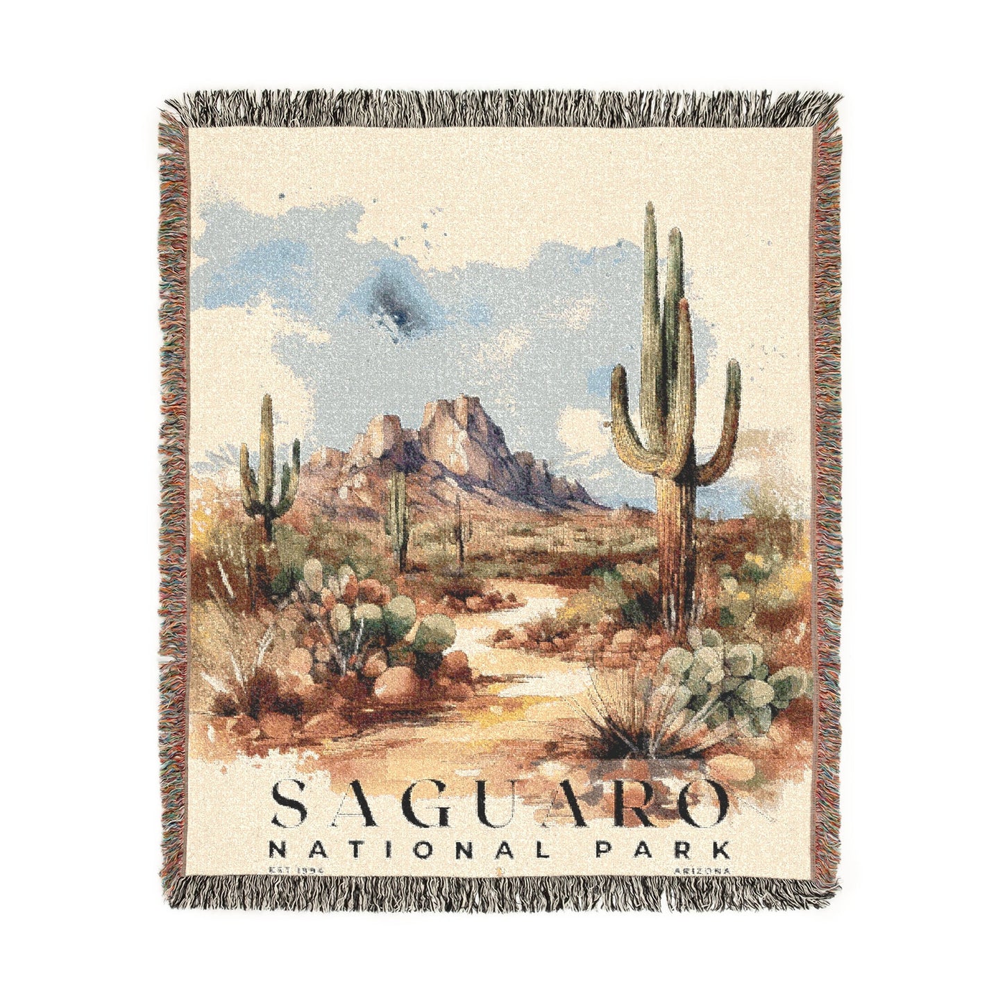 Saguaro National Park Woven Blanket | S04
