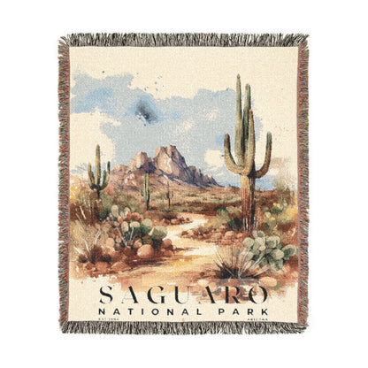 Saguaro National Park Woven Blanket | S04