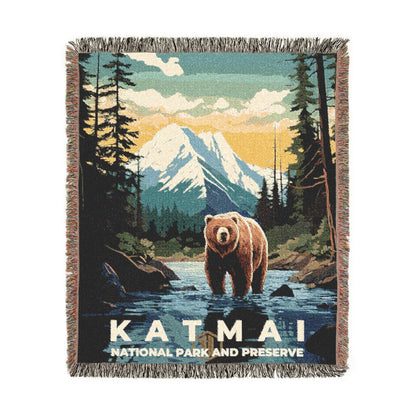 Katmai National Park Woven Blanket | S07