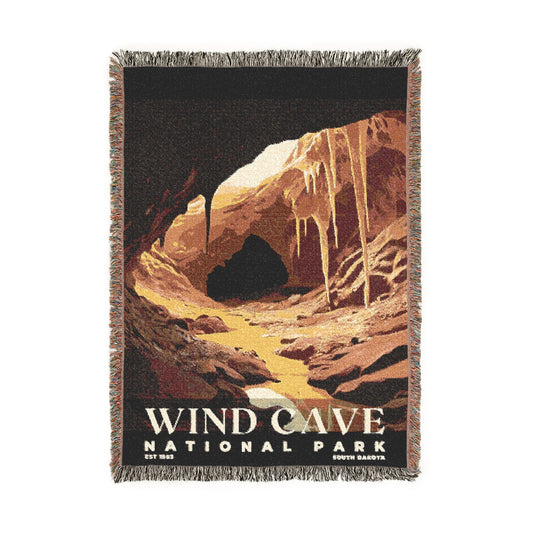 Wind Cave National Park Woven Blanket | S03