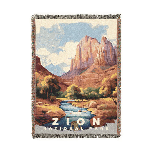 Zion National Park Woven Blanket | S08