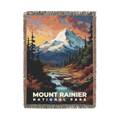 Mount Rainier National Park Woven Blanket | S07