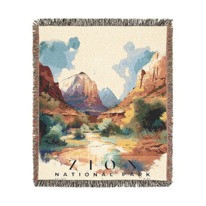 Zion National Park Woven Blanket | S04