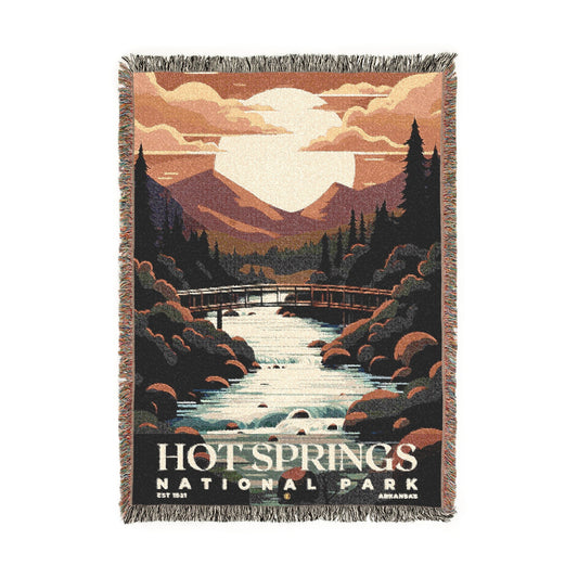 Hot Springs National Park Woven Blanket | S05