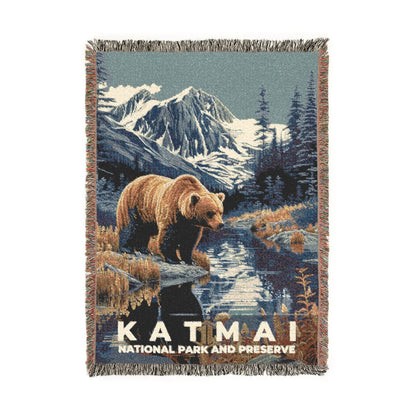 Katmai National Park Woven Blanket | S19