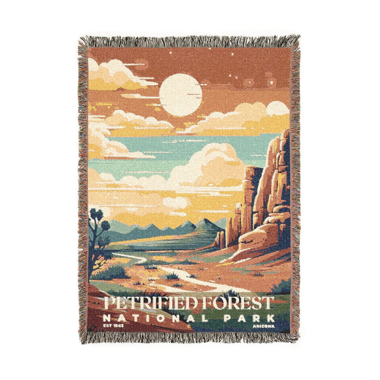 Petrified Forest National Park Woven Blanket | S05