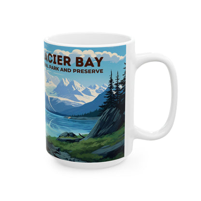 Glacier Bay National Park Mug | White Ceramic Mug (11oz, 15oz)