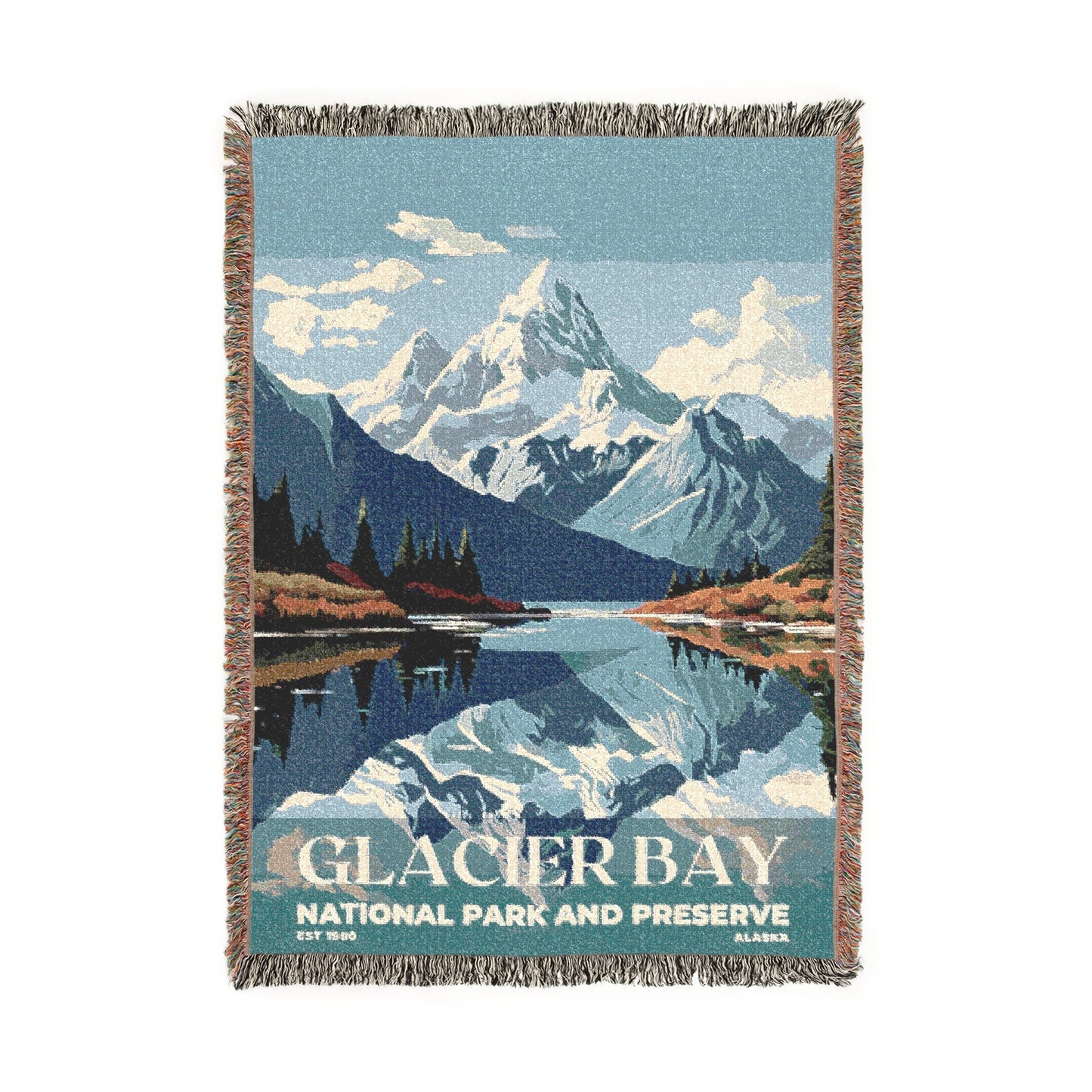 Glacier Bay National Park Woven Blanket | S03