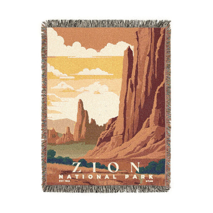 Zion National Park Woven Blanket | S03