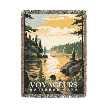 Voyageurs National Park Woven Blanket | S01