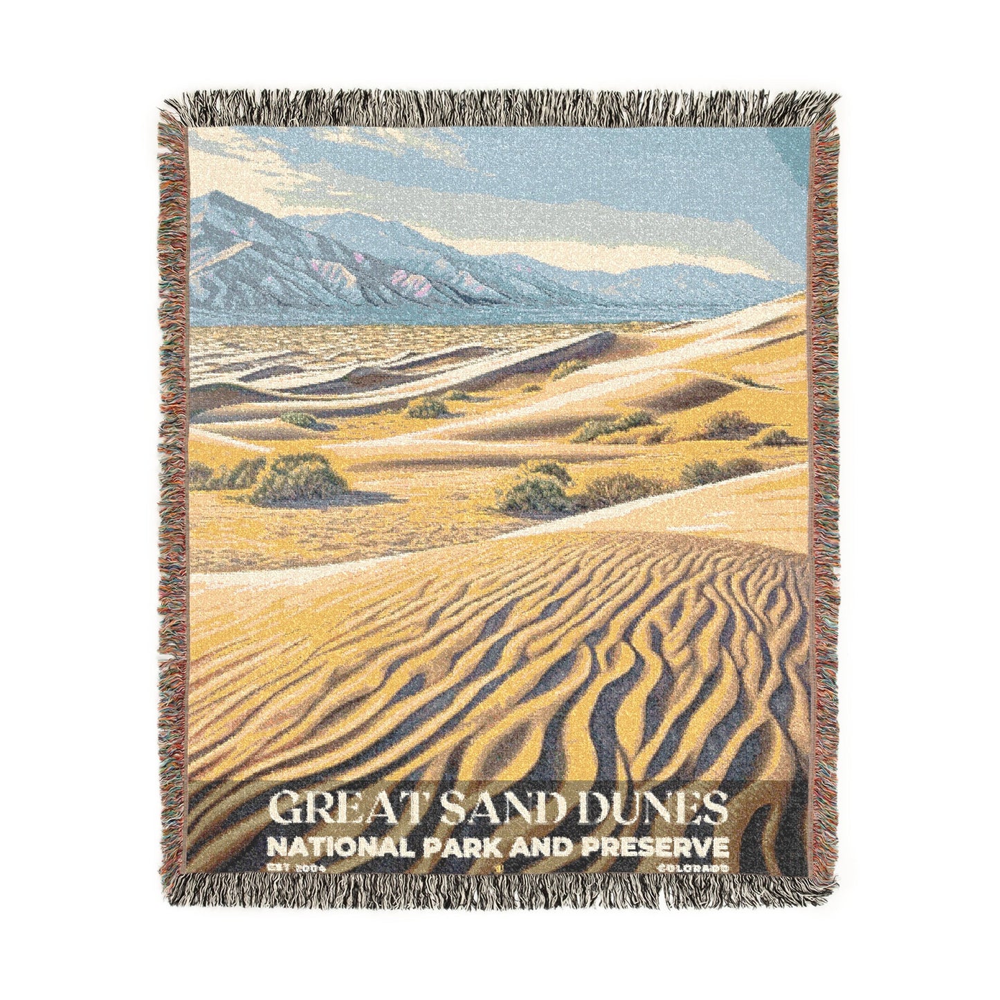 Great Sand Dunes National Park Woven Blanket | S02